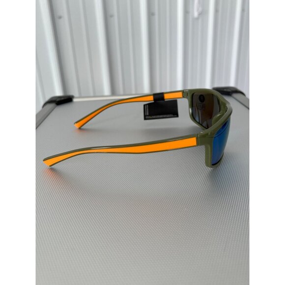 Kreedom Polarized Sunglasses UV400 Protection Olive Green Orange Frame Sport NEW - Picture 4 of 6